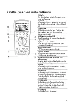 Preview for 7 page of Voltmaster DMM 1 Operating Instructions Manual