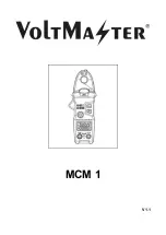 Voltmaster MCM 1 Operating Manual preview