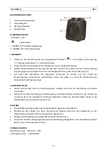 Preview for 7 page of VOLTOMAT HEATING FH-108013.1 Instruction Manual