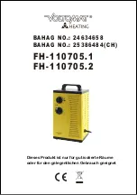 Предварительный просмотр 1 страницы VOLTOMAT HEATING FH-110705.1 Instruction Manual