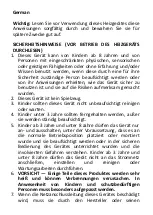 Preview for 2 page of VOLTOMAT HEATING GR-107933.1 Safety Instructions