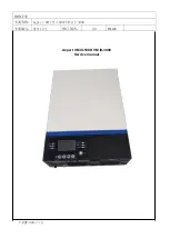 Предварительный просмотр 3 страницы Voltronic Power Axpert VM III-3000 Service Manual