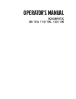 Volvo Penta AQUAMATIC 110-100 Operator'S Manual preview