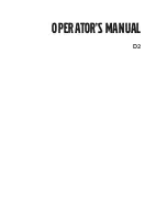 Preview for 1 page of Volvo Penta D2 Series Operator'S Manual