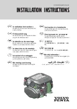 Volvo Penta D3 290/DP Installation Instructions Manual preview