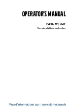 Предварительный просмотр 1 страницы Volvo Penta D49A MS Operator'S Manual