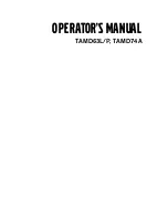 Preview for 1 page of Volvo Penta TAMD74A Operator'S Manual