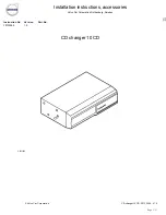 Preview for 1 page of Volvo 10 CD Installation Instructions, Accessories