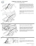 Предварительный просмотр 10 страницы Volvo 10 CD Installation Instructions, Accessories