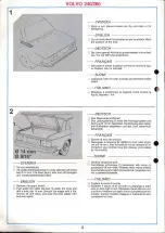 Предварительный просмотр 2 страницы Volvo 1987 240 Installation Instructions Manual