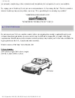 Предварительный просмотр 4 страницы Volvo 1992  240 Owner'S Manual