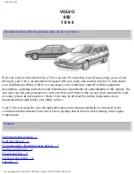 Volvo 1994 850 User Manual предпросмотр