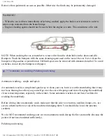 Предварительный просмотр 164 страницы Volvo 1994 850 User Manual