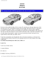 Volvo 2000 S40 Operation Manual предпросмотр