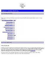 Предварительный просмотр 26 страницы Volvo 2001 C70 Operation And Care Manual