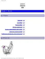 Предварительный просмотр 72 страницы Volvo 2001 S80 Operation Manual