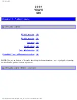 Предварительный просмотр 185 страницы Volvo 2001 S80 Operation Manual