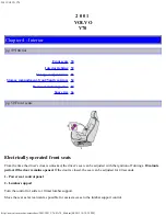 Предварительный просмотр 34 страницы Volvo 2001 V70 Operation And Care Manual