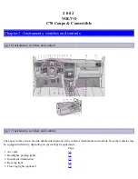 Предварительный просмотр 13 страницы Volvo 2002 C70 Convertible Operation And Care Manual