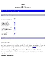 Предварительный просмотр 36 страницы Volvo 2002 C70 Convertible Operation And Care Manual