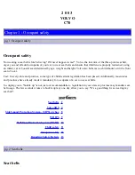 Предварительный просмотр 5 страницы Volvo 2003 C70 Operation And Care Manual