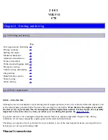 Предварительный просмотр 35 страницы Volvo 2003 C70 Operation And Care Manual