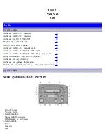 Предварительный просмотр 101 страницы Volvo 2003 S60 Manual