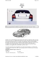 Volvo 2003 S80 Manual предпросмотр