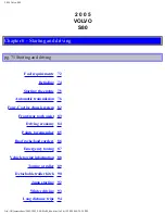 Preview for 106 page of Volvo 2005 S80 PREMIER Operation Manual