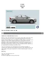 Preview for 8 page of Volvo 2008 S80 Owner'S Manual