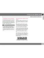 Предварительный просмотр 17 страницы Volvo 2011 Warranty And Maintenance Records Information