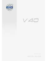 Preview for 1 page of Volvo 2013 V 40 Quick Manual