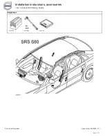 Предварительный просмотр 2 страницы Volvo 30739998 Installation Instructions Manual