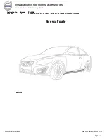 Preview for 1 page of Volvo 30758015 Installation Instructions Manual