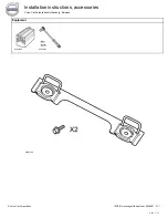 Preview for 2 page of Volvo 30758234 Installation Instructions, Accessories