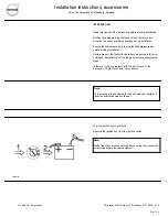 Предварительный просмотр 4 страницы Volvo 31201030 Installation Instructions Manual