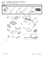 Preview for 2 page of Volvo 31330177 Installation Instructions, Accessories