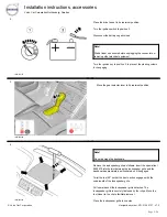 Preview for 5 page of Volvo 31330177 Installation Instructions, Accessories