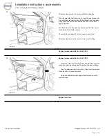 Preview for 13 page of Volvo 31330177 Installation Instructions, Accessories