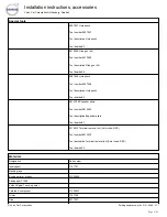 Preview for 2 page of Volvo 31414261 Installation Instructions Manual