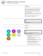 Предварительный просмотр 3 страницы Volvo 31428062 Installation Instructions, Accessories