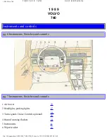 Предварительный просмотр 5 страницы Volvo 740 1989 Owner'S Maintenance Manual