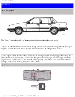 Предварительный просмотр 5 страницы Volvo 740 1990 Owner'S Manual