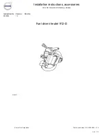 Preview for 1 page of Volvo 912-D Installation Manual