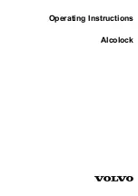 Volvo Alcolock Operating Instructions Manual preview