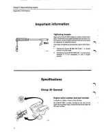 Preview for 4 page of Volvo B27A Service Manual