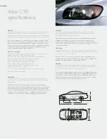 Предварительный просмотр 32 страницы Volvo C70 Brochure & Specs