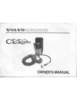 Volvo CB Radio Owner'S Manual preview