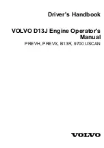 Предварительный просмотр 1 страницы Volvo D13J Driver'S Handbook Manual