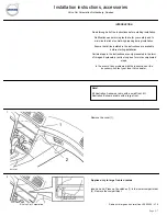 Preview for 5 page of Volvo D3902464 Installation Instructions, Accessories